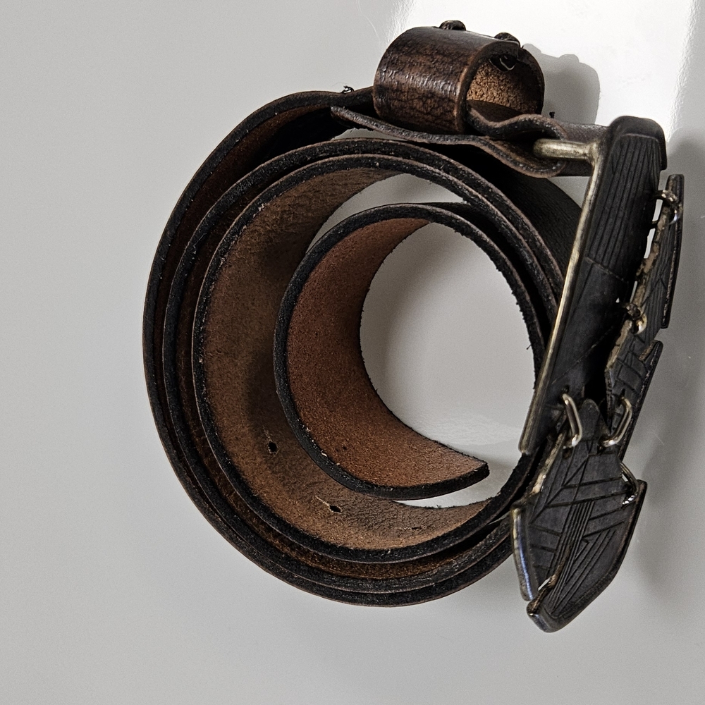 Diesel Black Gold Men's Brown Leather Belt,Size 95cm/38 NWOT